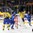 COLOGNE, GERMANY - MAY 12: Sweden's Carl Soderberg #34 and Linus Omark #67 celebrate after a third period goal against Italy's Frederic Cloutier #29 while Luca Zanatta #55 and Thomas Larkin #27 look on during preliminary round action at the 2017 IIHF Ice Hockey World Championship. (Photo by Andre Ringuette/HHOF-IIHF Images)

